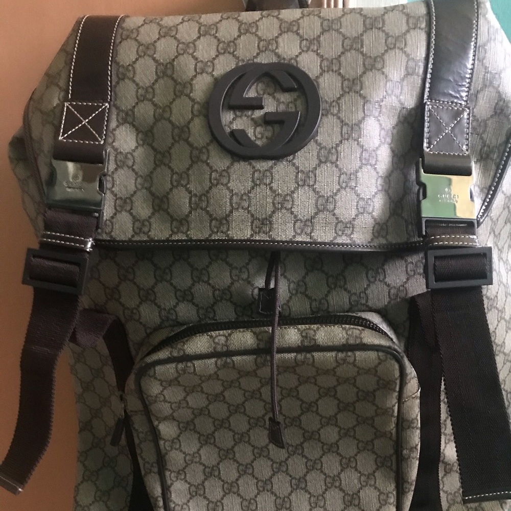 Supreme canvas Gucci backpack